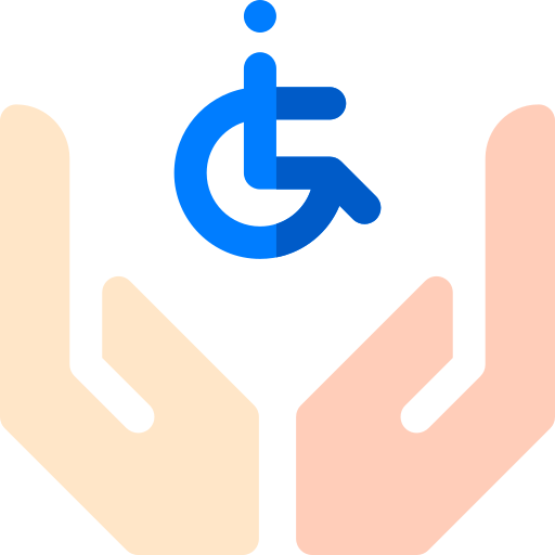 Las personas con discapacidad Basic Rounded Flat icono