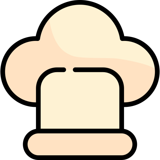chapeau de chef Kawaii Lineal color Icône