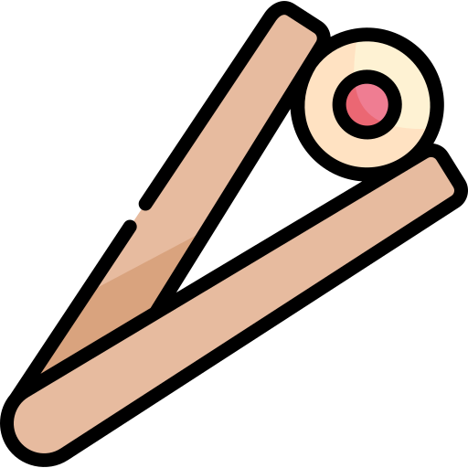 Chopsticks Kawaii Lineal color icon