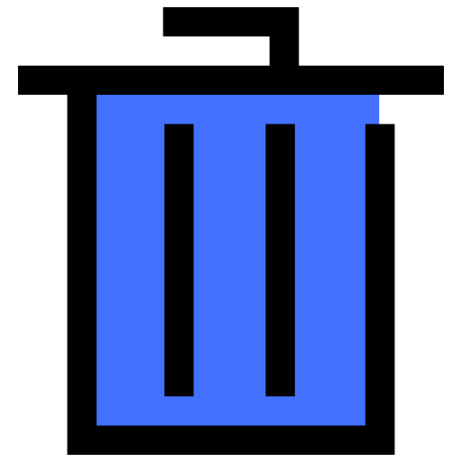 mülleimer Inipagistudio Blue icon