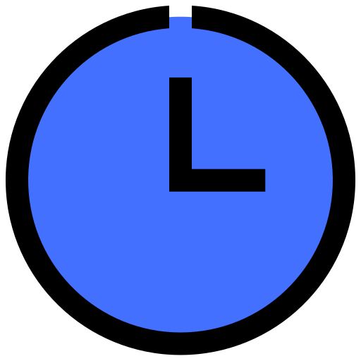 Clock Inipagistudio Blue icon