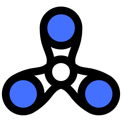 Fidget spinner Inipagistudio Blue icon