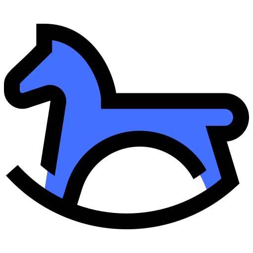 cavalo Inipagistudio Blue Ícone
