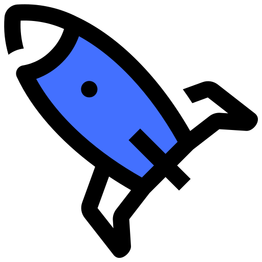 Ракета Inipagistudio Blue иконка