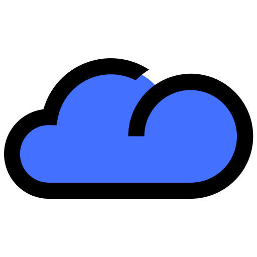 nuvola Inipagistudio Blue icona