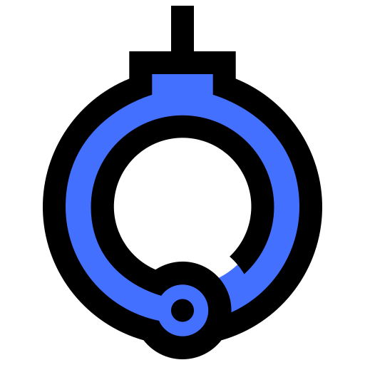 Handcuff Inipagistudio Blue icon