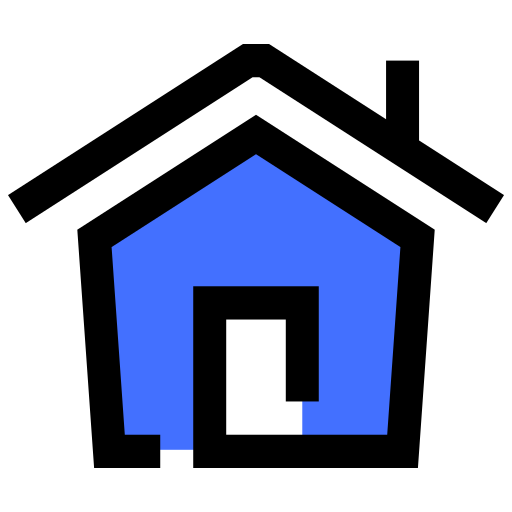 Casa Inipagistudio Blue Ícone