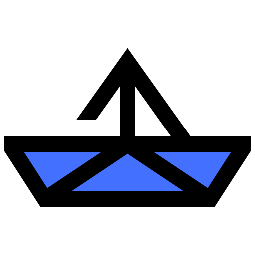 origami Inipagistudio Blue Icône
