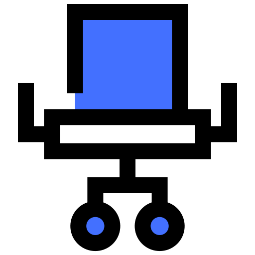 책상 의자 Inipagistudio Blue icon