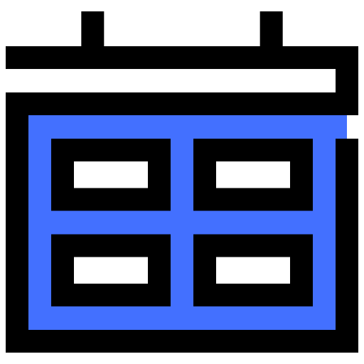 달력 Inipagistudio Blue icon