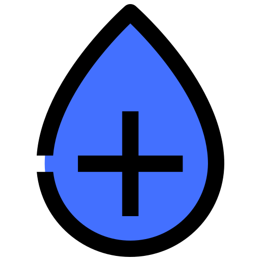 Donación de sangre Inipagistudio Blue icono