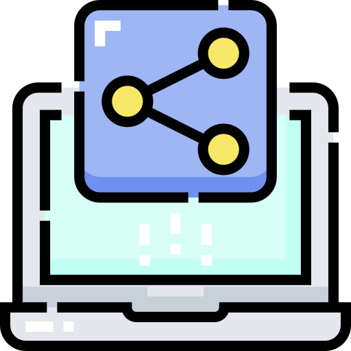 Share Detailed Straight Lineal color icon