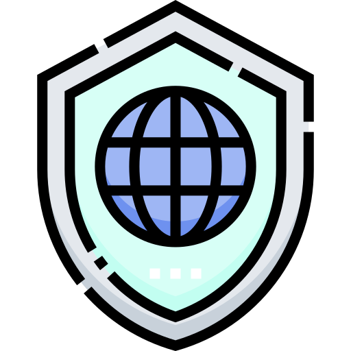 seguridad de internet Detailed Straight Lineal color icono