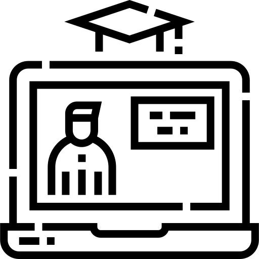 e apprentissage Detailed Straight Lineal Icône