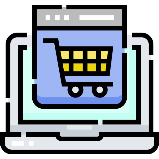 Онлайн шоппинг Detailed Straight Lineal color иконка