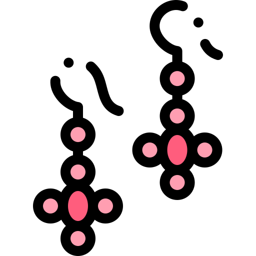 kolczyki Detailed Rounded Lineal color ikona