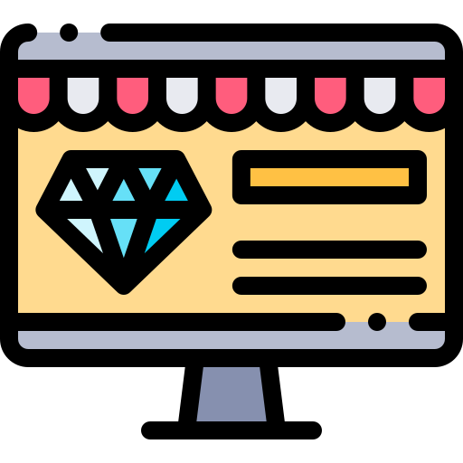 online shop Detailed Rounded Lineal color icon