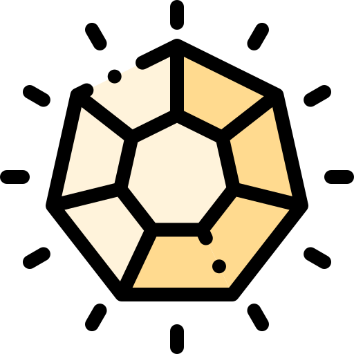 Citrine Detailed Rounded Lineal color icon