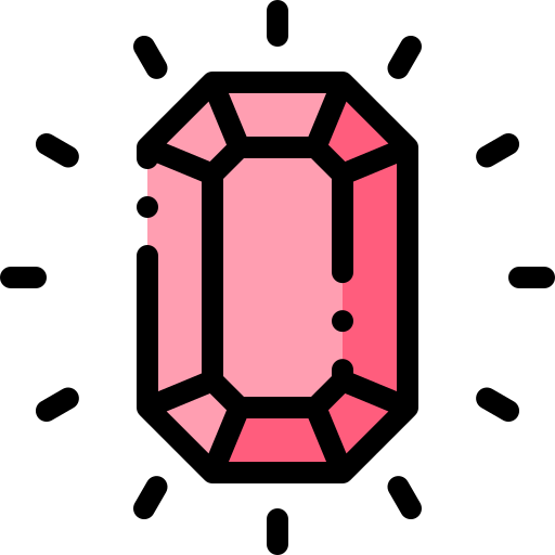 Ruby Detailed Rounded Lineal color icon