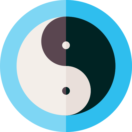 yin yang Basic Rounded Flat icona