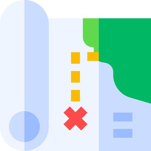 地図 Basic Straight Flat icon