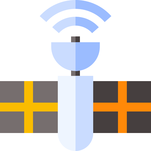 satellit Basic Straight Flat icon