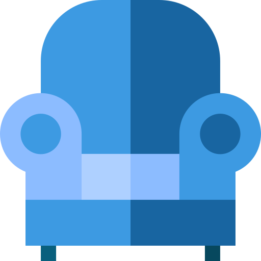 Armchair Basic Straight Flat icon