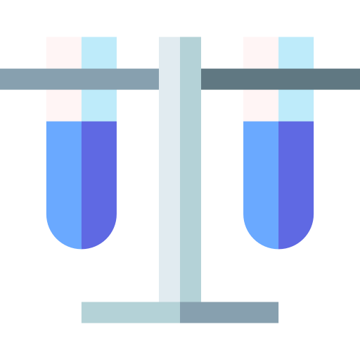 Test tubes Basic Straight Flat icon