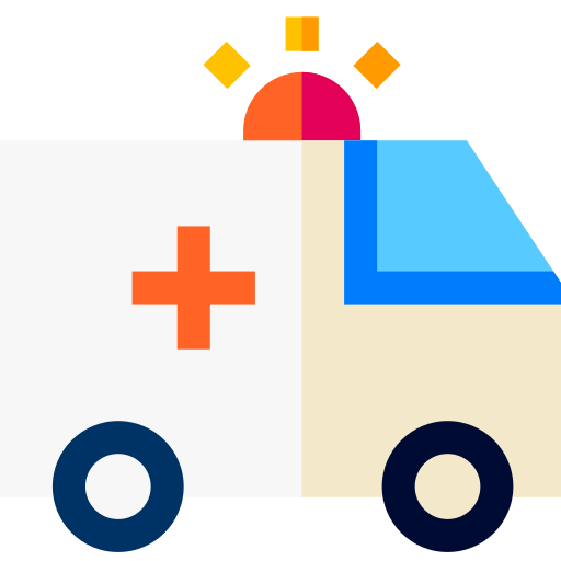 krankenwagen Basic Straight Flat icon