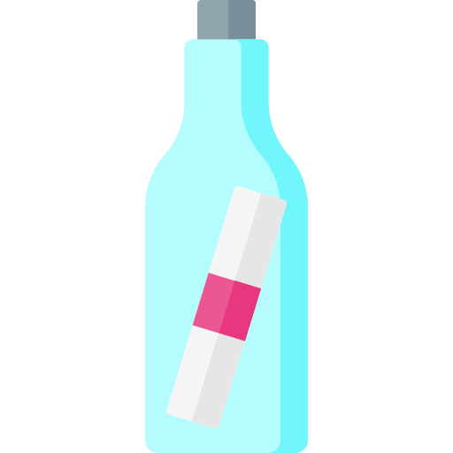 Message in a bottle Special Flat icon