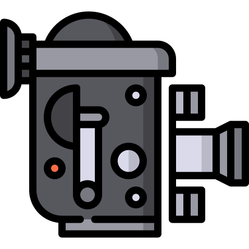 오래된 비디오 카메라 Special Lineal color icon