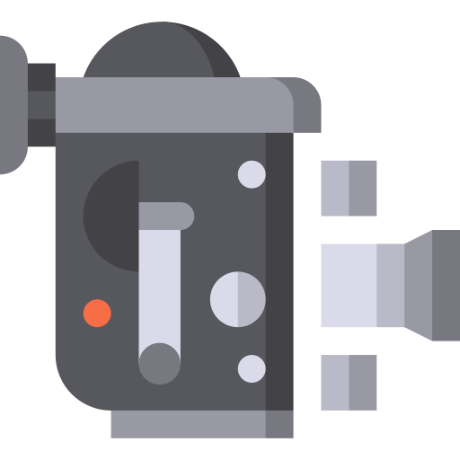 Old video camera Special Flat icon