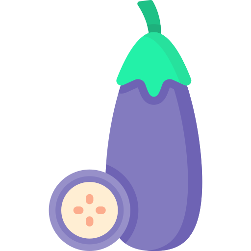 aubergine Special Flat icoon