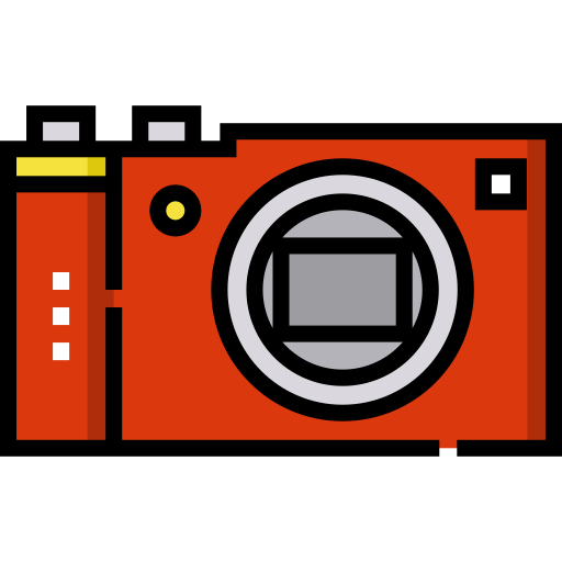 Pocket camera Detailed Straight Lineal color icon