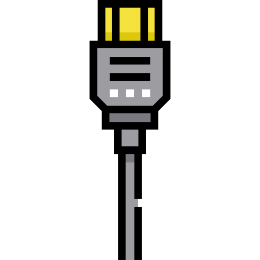 Hdmi Detailed Straight Lineal color icon