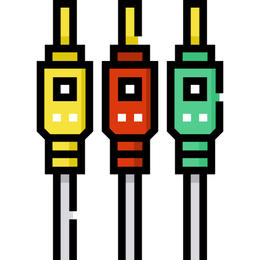 câble av Detailed Straight Lineal color Icône