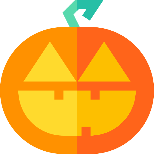 Pumpkin Basic Straight Flat icon