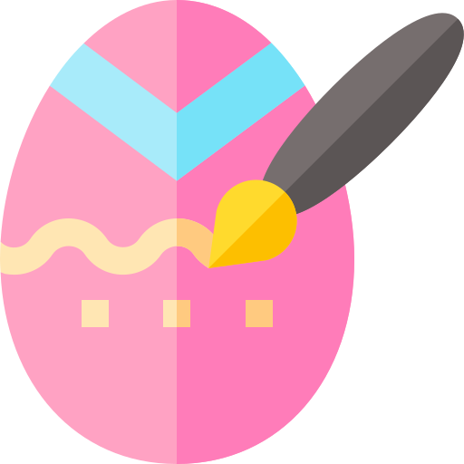 El huevo de Pascua Basic Straight Flat icono