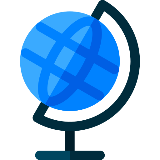 グローブ Basic Rounded Flat icon