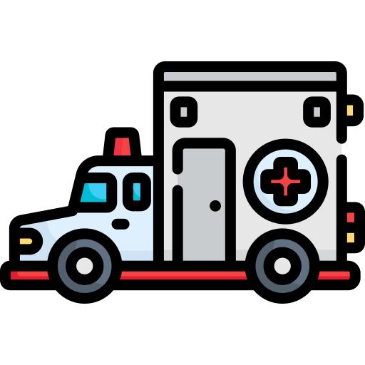 Ambulancia Special Lineal color icono
