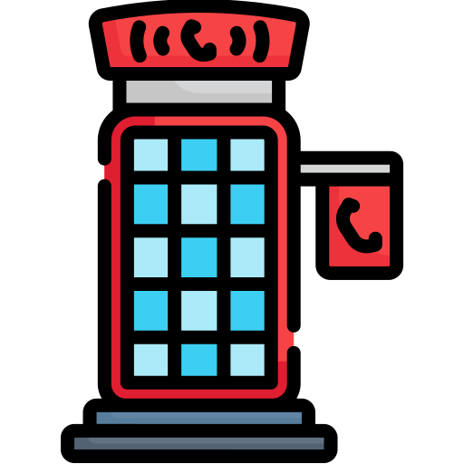 Phone booth Special Lineal color icon