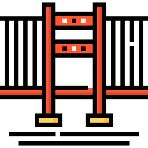most złotej bramy Detailed Straight Lineal color ikona