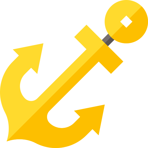 Anchor Basic Straight Flat icon