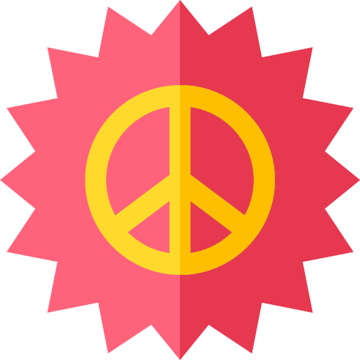 Peace Basic Straight Flat icon