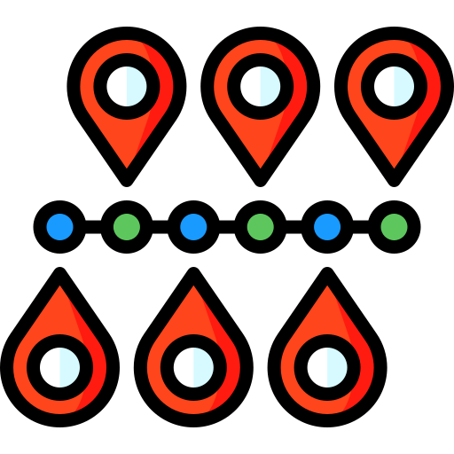 Ruta Special Lineal color icono