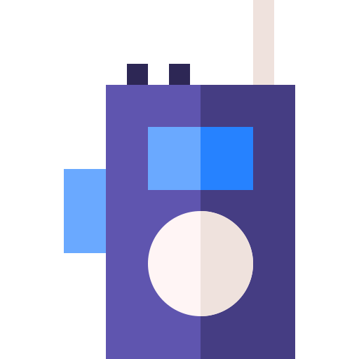 Walkie talkie Basic Straight Flat icon