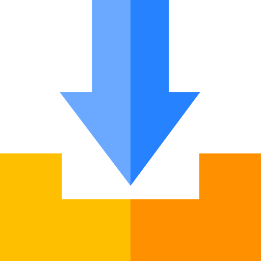 Bandeja de entrada Basic Straight Flat icono