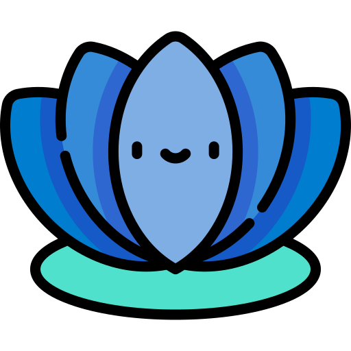 lotus blume Kawaii Lineal color icon