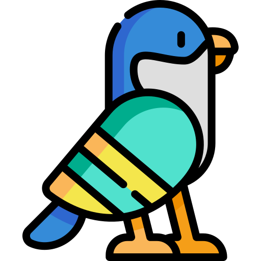 Hawk Kawaii Lineal color icon