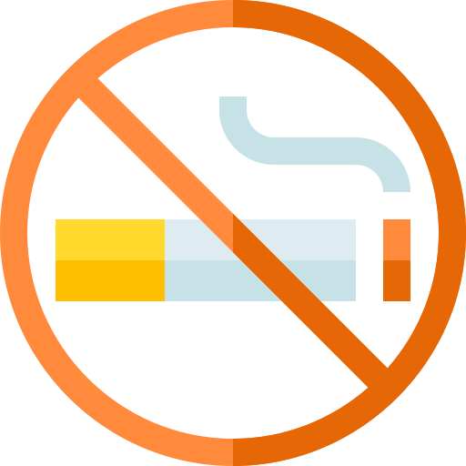Proibido fumar Basic Straight Flat Ícone